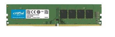 Micron (Crucial) Crucial 8GB (1x8GB) DDR4 UDIMM 3200MHz CL22 Dual Ranked x8 Single Stick Desktop PC Memory RAM