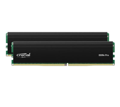Micron (Crucial) Crucial Pro 32GB (2x16GB) DDR4 UDIMM 3200MHz CL22 Black Heat Spreader Support Intel XMP AMD Ryzen Deskt