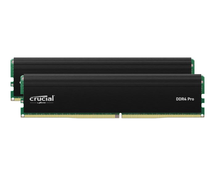 Micron (Crucial) Crucial Pro 32GB (2x16GB) DDR4 UDIMM 3200MHz CL22 Black Heat Spreader Support Intel XMP AMD Ryzen Deskt