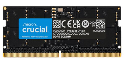 Micron (Crucial) Crucial 16GB (1x16GB) DDR5 SODIMM 5600MHz CL46 Notebook Laptop Memory Tray Version ~CT16G48C40S5