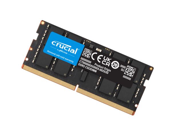 Micron (Crucial) Crucial 32GB (1x32GB) DDR5 CSODIMM 6400MHz C52 1.1V Notebook Laptop Memory for Intel Core Ultra Process