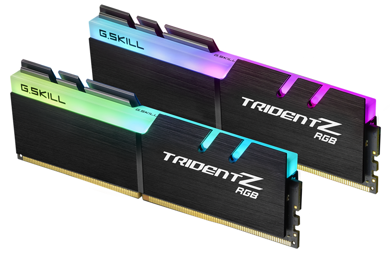 G.SKILL F4-3600C18D-32GTZR 32GB (2 x 16GB)/ PC4-28800 / DDR4 3600 Mhz/ Timings 18-22-22-42/ Voltage 1.35V/ Trident