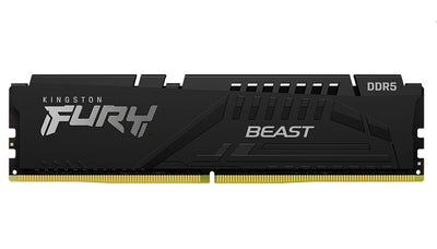 Kingston 16GB (1x16GB) DDR5 UDIMM 5600MHz CL40 FURY Beast Black XMP Gaming PC Desktop Memory ~KVR56U46BS8-16