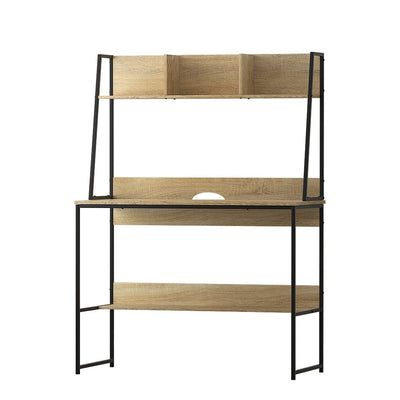 NNEDSZ Computer Desk Office Desks Study Table Workstation Bookshelf Storage-0