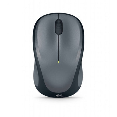Logitech M235 Wireless Mouse Grey Contoured design Glossy Comfort Grip Advanced Optical Tracking 1-year battery
