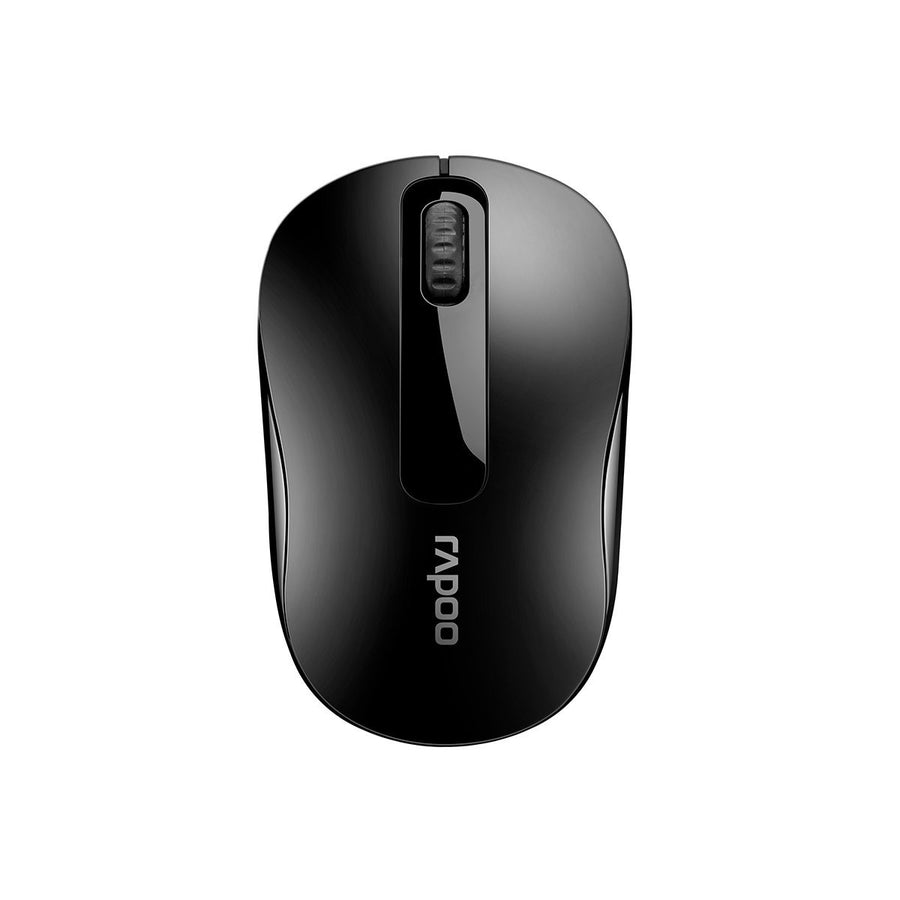 Rapoo M10 PLUS 2.4GHz Wireless Optical Mouse Black - 1000dpi Coverage up to 10 Meters and 360 degrees. 3Keys