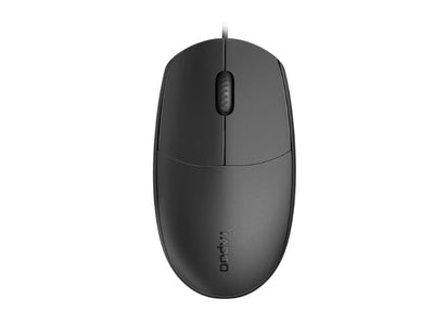 Rapoo N100 Wired USB Optical 1000DPI Mouse Black - No Driver Required/ Designed for Notebook Laptop Desktop PC