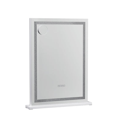 NNEDSZ Bluetooth Makeup Mirror 58x80cm Hollywood Vanity with LED Light Crystal-0