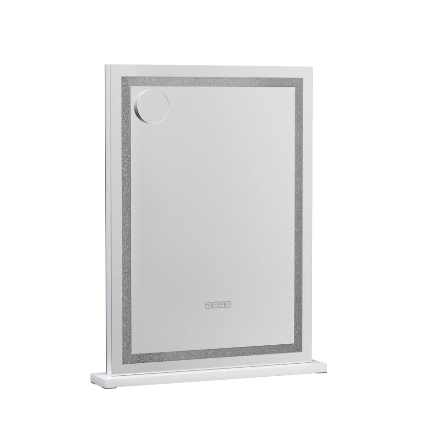 NNEDSZ Bluetooth Makeup Mirror 58x80cm Hollywood Vanity with LED Light Crystal-0
