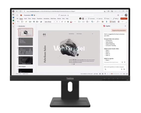 Lenovo ThinkVision E22-40 21.5-22" FHD IPS Monitor 1920x1080 100Hz 16:9 Anti-Glare Height Adjustable Tilt Swivel
