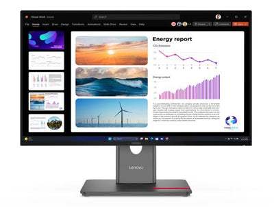Lenovo ThinkVision P24q-40 23.8" QHD USB-C Docking Monitor 2560x1440 IPS, height adjustable