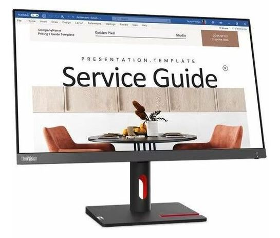 Lenovo ThinkVision S24I-30 23.8"/24" 100Hz FreeSync FHD Monitor 1920x1080 4ms 16:9 VA HDMI VGA Audio Out Tilt