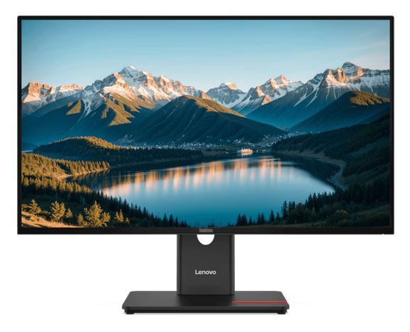 Lenovo ThinkVision T27Q-40 27" QHD Monitor IPS 2560x1440 16:9 Height Adjustable Tilt Swivel pivot Anti-GlarE DP