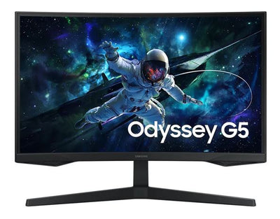 Samsung Odyssey G55C 27" QHD Curved Gaming Monitor 2560 x 144 165Hz16:9 1000R 1ms VA AMD FreeSync HDR10