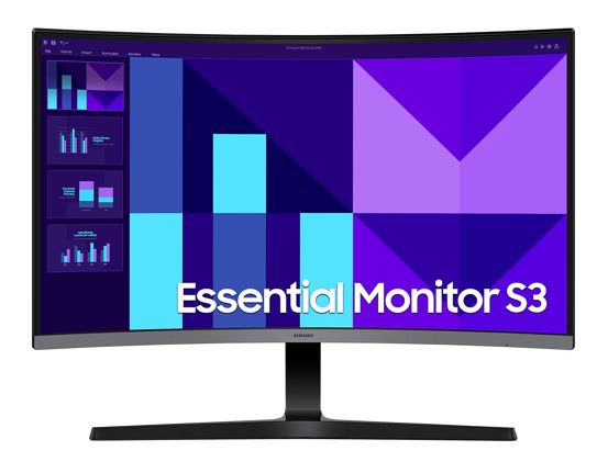 Samsung 27" S39GD FHD 1800R Curved Monitor 1920X1080 16:9 VA 100Hz 4ms 250cd/m2 D-Sub HDMI Tilt VESA Headphone Eye