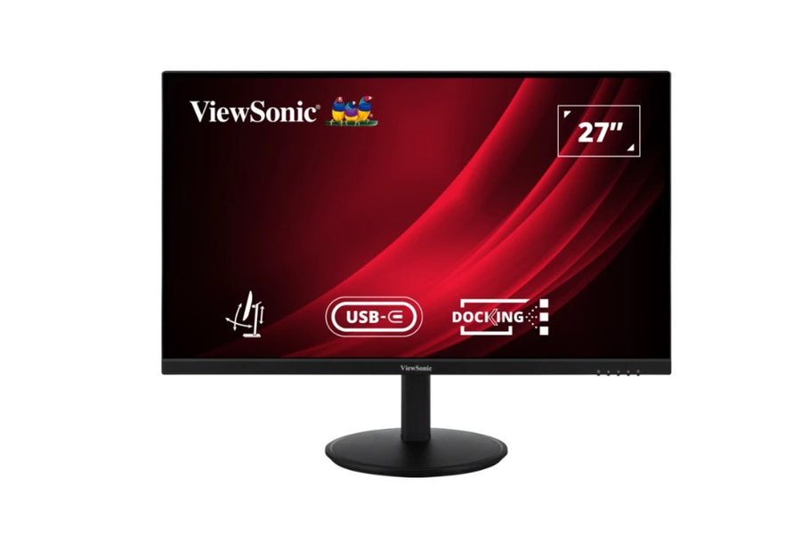 ViewSonic VG2709U 27" QHD SuperClear IPS Docking Monitor, USB-C, daisy chain, DP in/out, RJ45, 100W PD, height adjustabl