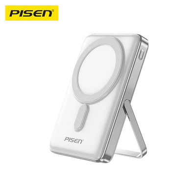PISEN 30W CCC-Certified 10K (10000mAh) Wireless Power Bank with Holder - 15W Wireless