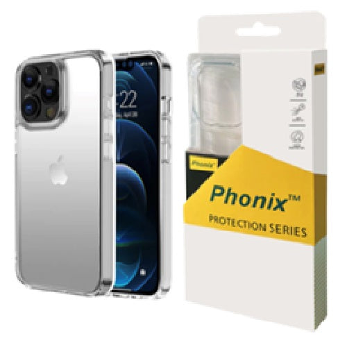Phonix Apple iPhone 17e / iPhone 16e / iPhone15 / iPhone 14 / iPhone 13 (6.1") Clear Rock Shockproof Case