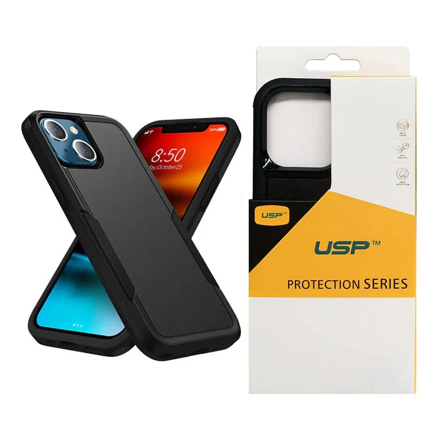 USP Rugged Apple iPhone 17e / iPhone 16e 5G (6.1") Armor Light Case Black - No-Slip