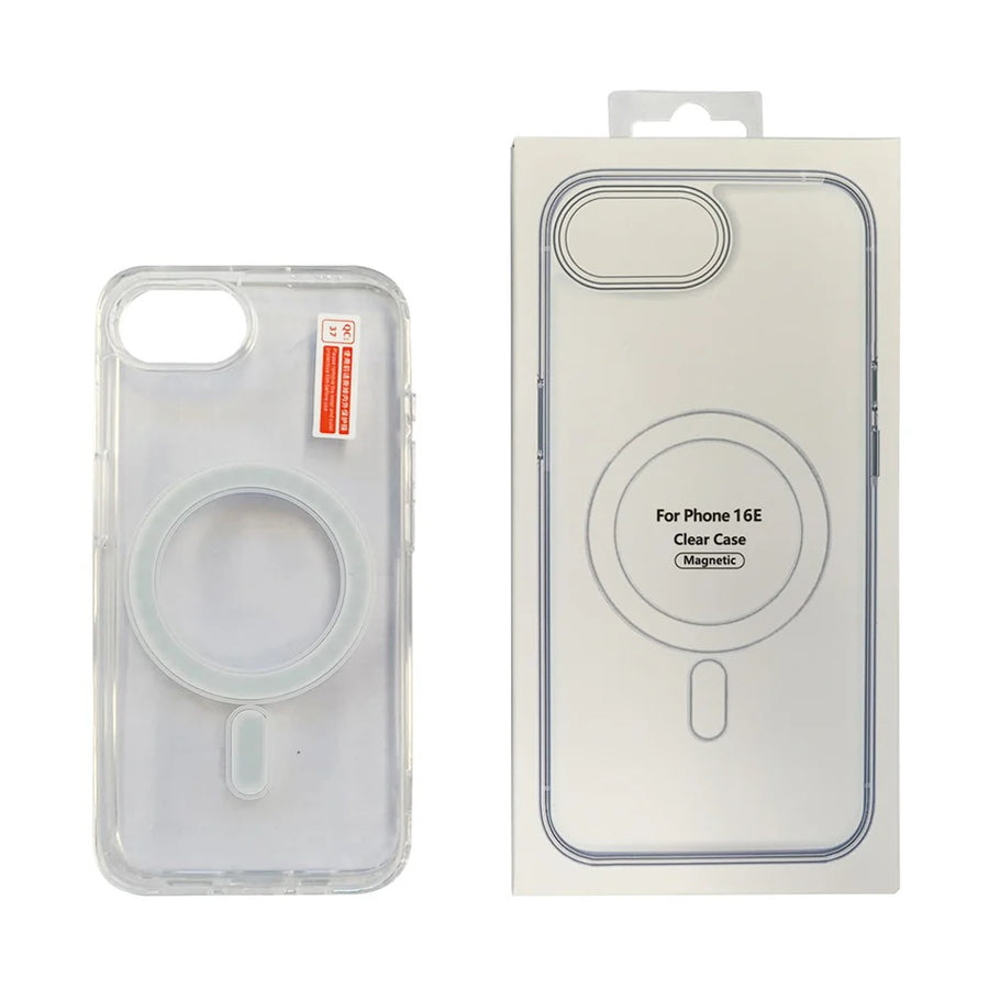 USP Apple iPhone 17e / iPhone 16e (6.1") Clear Case with MagSafe - Built-in magnets