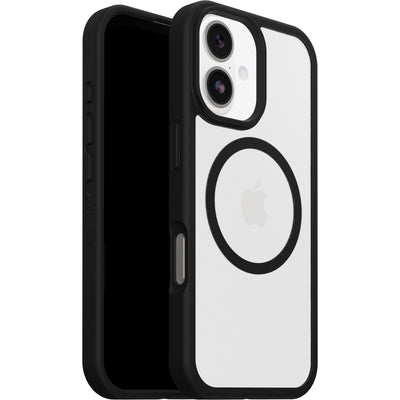 Otterbox React MagSafe Apple iPhone 17 (6.3") Case Black Crystal (Clear/Black) - (77-98591)