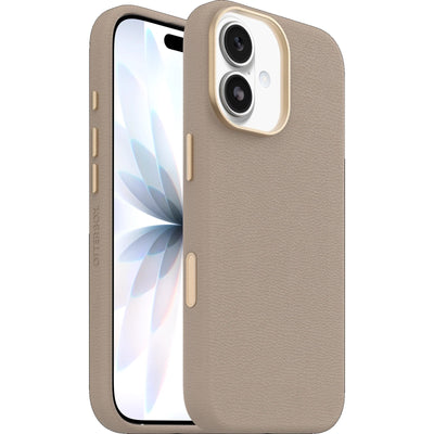 Otterbox Symmetry Cactus Leather MagSafe Apple iPhone 17 (6.3") Case Grey Comfort (Biege) - (77-99025)