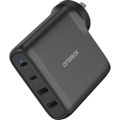 Otterbox 100W Four Port USB-C (Type I) PD Fast GaN Wall Charger - Black (78-81355)