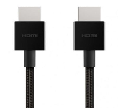 Belkin 8K Ultra High Speed HDMI 2.1 Braided Cable (2M) - Black (AV10176bt2M-BLK)