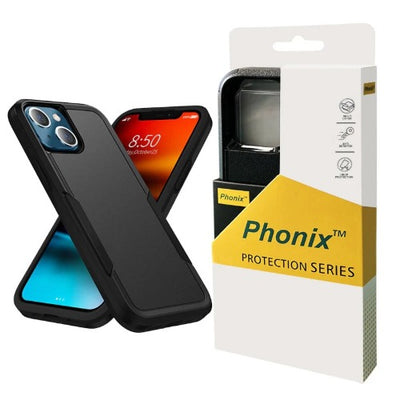 Phonix Rugged Apple iPhone 12 Pro Max (6.7") Armor Light Case Black - No-Slip