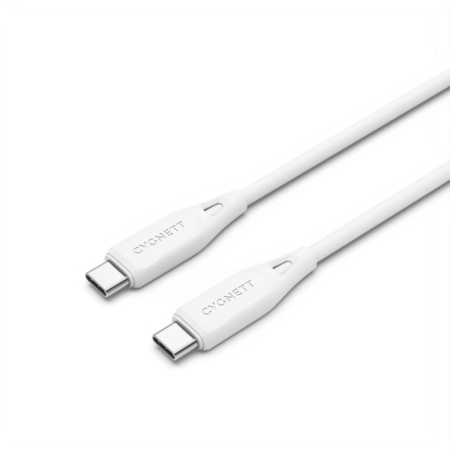 Cygnett Essentials USB-C to USB-C (2.0) Cable (1M) - White (CY4692PCTYC)