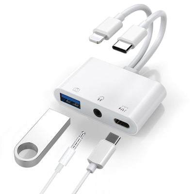USP Lightning/USB-C to USB Adapter features a USB OTG Port