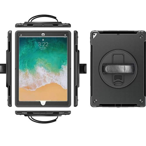 USP Rugged Apple iPad (10.2') (9th/8th/7th Gen) Case Black - Built-in-Kickstand