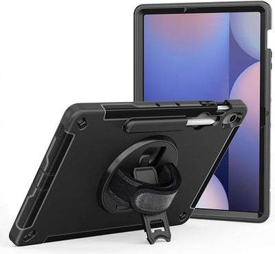 USP Rugged Samsung Galaxy Tab S10 FE+ (13.1") Case Black - Built-in-Kickstand