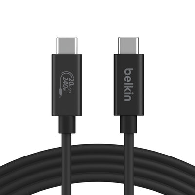 Belkin Connect USB4 USB-C to USB-C Cable (1.2M) - Black (INZ004TT1.2MBK)