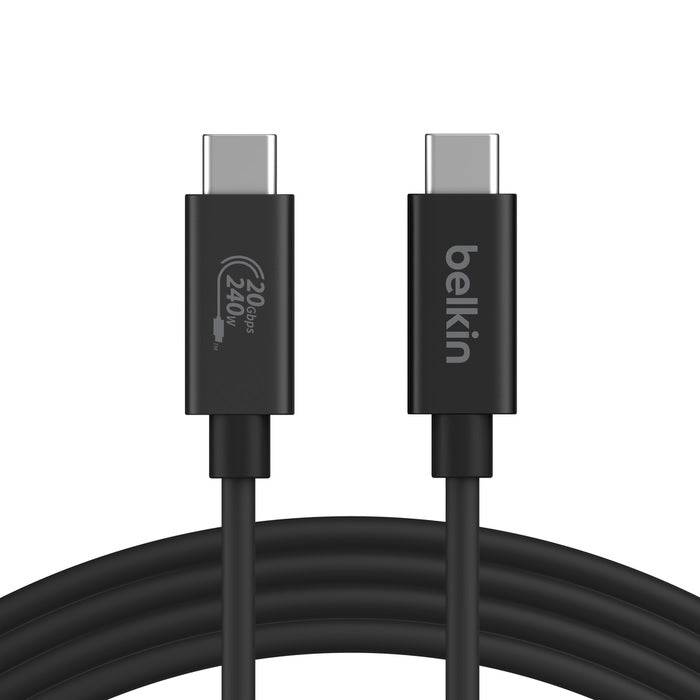 Belkin Connect USB4 USB-C to USB-C Cable (1.2M) - Black (INZ004TT1.2MBK)