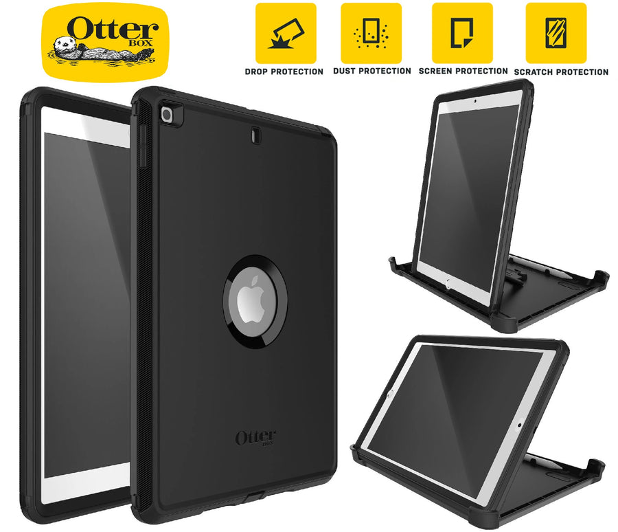 Otterbox Defender Apple iPad (10.2") (9th/8th/7th Gen) Case Black -No Retail Packaging- (77-62035)