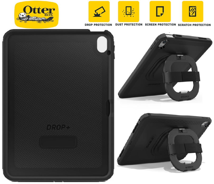 Otterbox Rugged Defender Apple iPad (11") (A16) (11th Gen) / iPad (10.9") (10th Gen) Kickstand Case - Black - No
