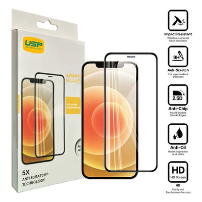 USP Apple iPhone 17e / iPhone 16e / iPhone 14 / iPhone 13 Pro / iPhone 13 (6.1") Armor Glass Full Cover Screen