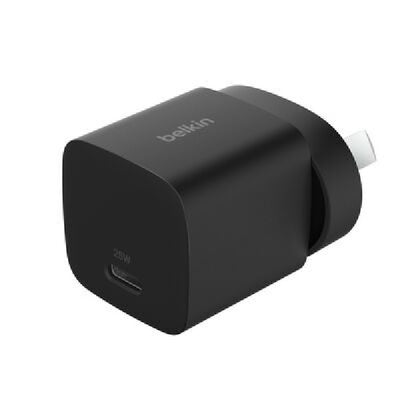 Belkin BoostCharge 25W USB-C (PD 3.1) Cubic Wall Charger - Black (WCA012AUBK)