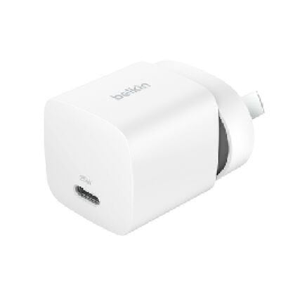 Belkin BoostCharge Compact 25W USB-C (PD 3.1) Cubic Wall Charger - White (WCA012auWH)