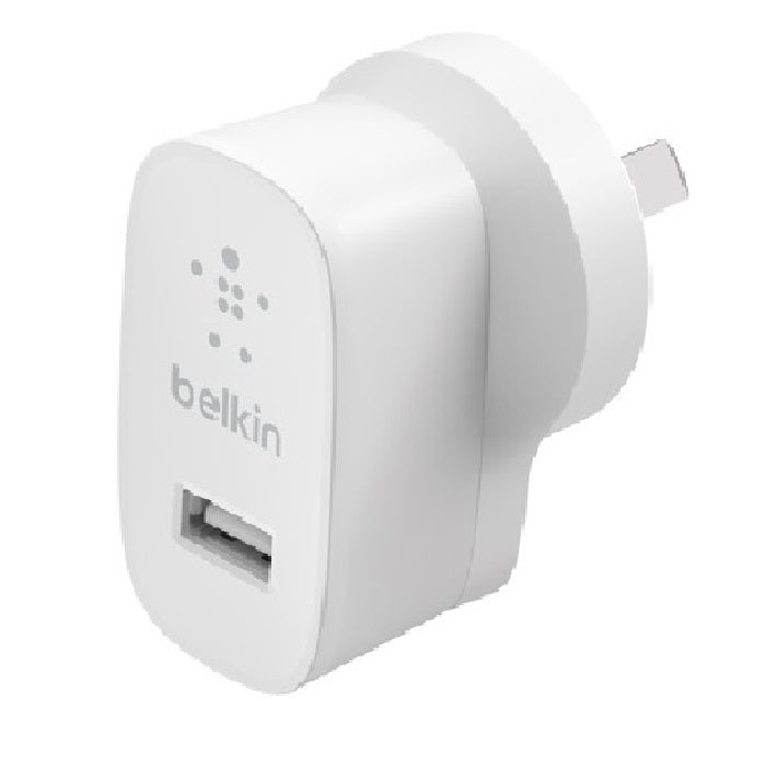 Belkin BoostCharge 12W USB-A Wall Charger - White (WCA002auWH)