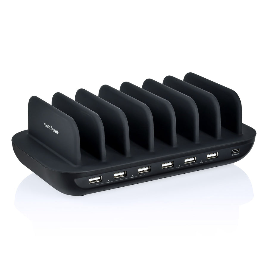 MBEAT® Gorilla Power 60W 7 Port USB-C & USB Charging Station 6× USB-A 1× USB-C PD Output Power: Total 60W Product