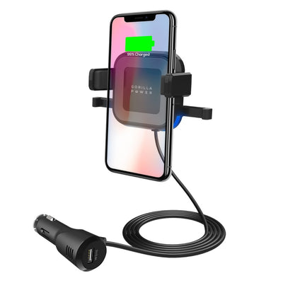 MBEAT （LS） mbeat® Gorilla Power 10W Wireless Car Charger with 2.4A USB Charging