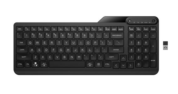 HP 475 Dual-Mode Wireless Keyboard Bluetooth 5.3 Up to 24M Battery life USB Type-A port Multi-OS Device Unifying