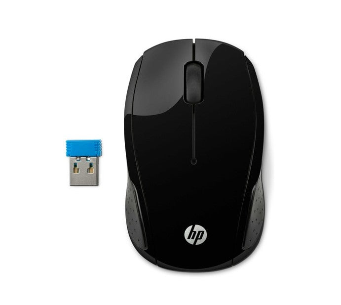 HP 200 Wireless Mouse Radio Frequency USB Optical 3 Button 1000 dpi 2xAAA Up to 12M Battery life Scroll Wheel