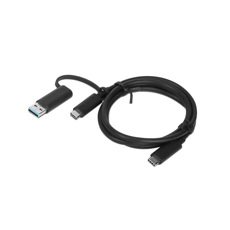 Lenovo Hybrid USB-C Cable with USB-A Adapter 5A 24Pin support 10Gbps 1M Cable