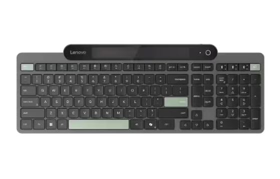 Lenovo Self-Charging Bluetooth Keyboard-US English Bluetooth 5.1 USB-C Uses fast-charging Free from Batteries