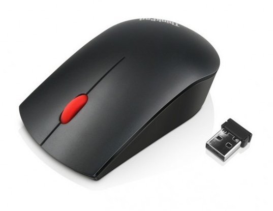 Lenovo Essentials Compact Wireless Mouse - 2.4 GHz Wireless via Nano USB
