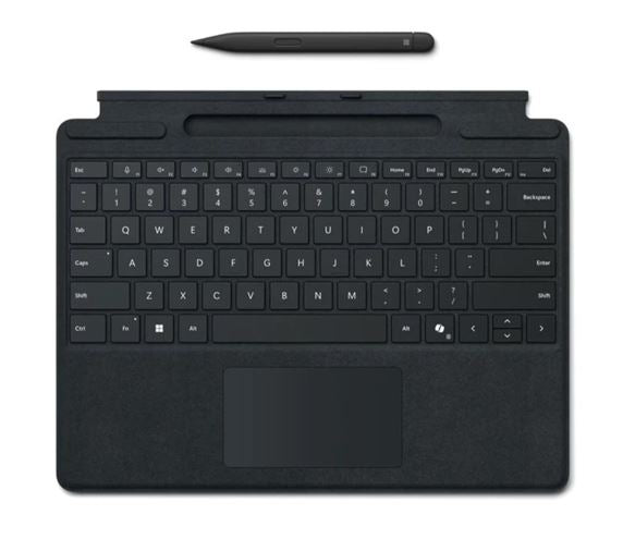 Microsoft Surface Pro 8/9/X/10/11 Business Signature Mechanical & Backlit Key Large Type cover Keyboard Black with