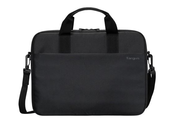 Targus 13-14" Intellect® Slim Briefcase Zippered padded front pocket Removable adjustable shoulder strap carry